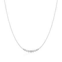 Ania Haie Silver Luna Gaze Bezel Set Necklace N075-08H