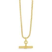 Absolute Gold Plated Classic T-Bar Necklace N2417GL