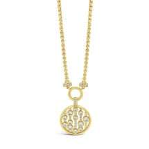 Absolute Gold Silver Plated CZ Set Pendant N2452GL