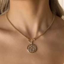 Absolute Gold Silver Plated CZ Set Pendant N2452GL