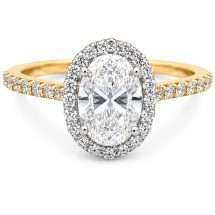 18ct Gold "Stellar" 1.40ct Oval Lab Diamond Ring