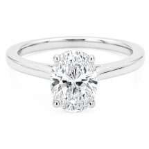 Platinum "Starlet" 1.29ct Oval Lab Diamond Ring