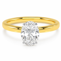 18ct Gold "Mystique" 0.77ct Oval Lab Diamond Ring