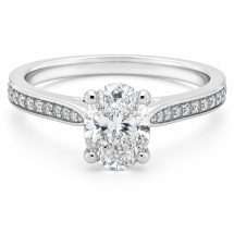 Platinum "Euphoria" 1.17ct Oval Lab Diamond Ring