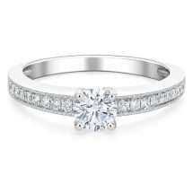 18ct White Gold 0.34ct Diamond Solitaire Ring