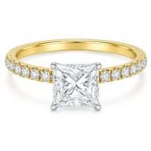 18ct Gold "Bliss" 1.35ct Princess Lab Diamond Ring