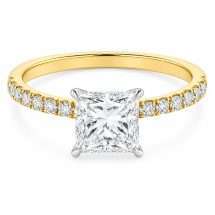 18ct Gold "Bliss" 1.85ct Princess Lab Diamond Ring