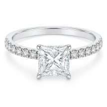 Platinum "Bliss" 1.35ct Princess Lab Diamond Ring
