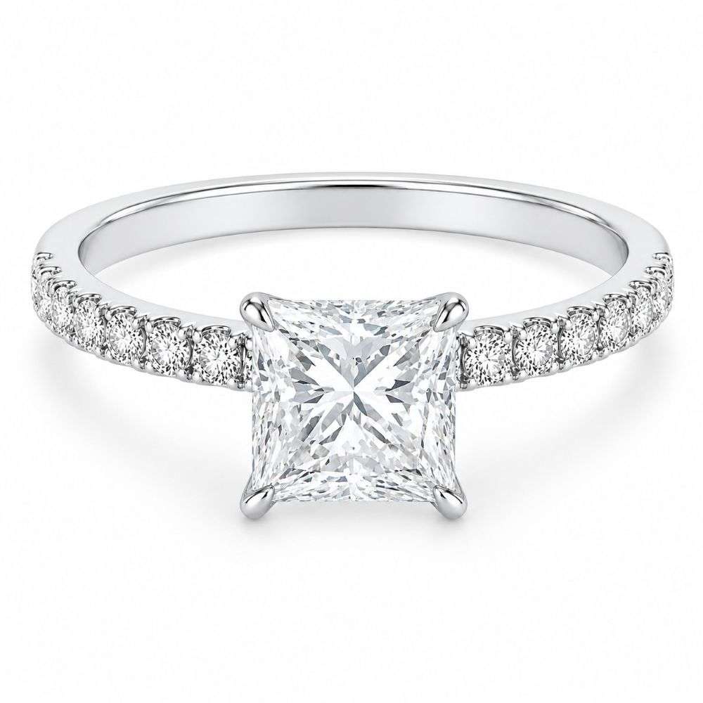 PSP01-Bliss-Platinum-1.00ct-princess-soliatire-diamond-shoulders-ring-front-tilt-image