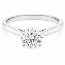 9ct White "Hypnotize" 1.00ct Lab Diamond Solitaire Ring