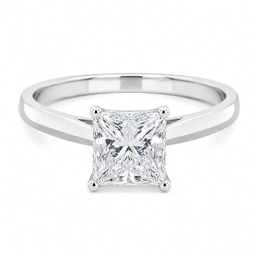 R4562-63-9W-9ct-White-Gold-1.50ct-Princess-Cut-Lab-Diamond-Solitaire-Front-Image-