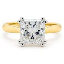 9ct Gold “Majestic” 2.01ct Princess Lab Diamond Ring