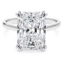 Platinum "Radiant" 5.10ct Radiant Lab Diamond Ring