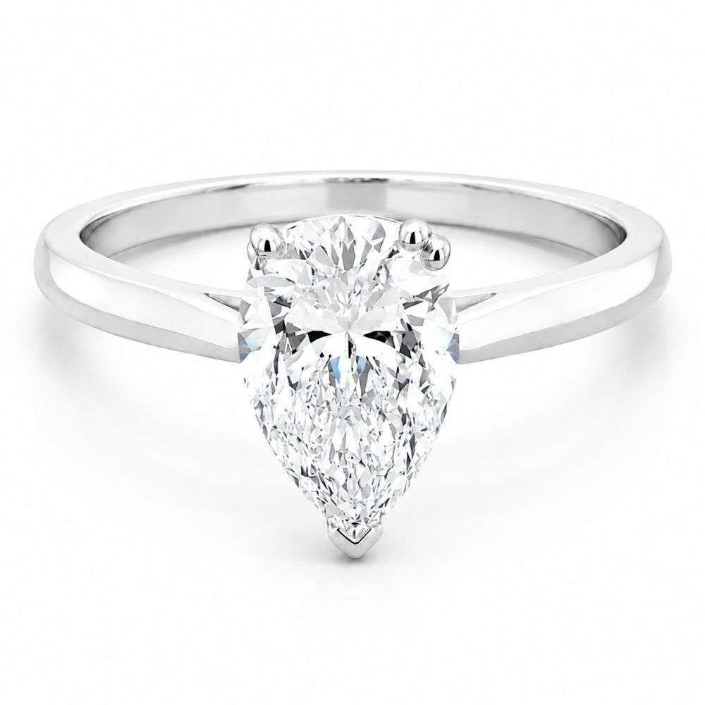 R4924-8255-9W-9ct-White-Gold-1.00ct-Pear-Lab-Diamond-Shape-Solitaire-Ring-front-image R4924-8255-9W-9ct-White-Gold-1.00ct-Pear-Lab-Diamond-Shape-Solitaire-Ring-front-image