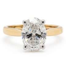 9ct Gold “Satori” 2.00ct Oval Lab Diamond Solitaire Ring