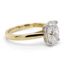 9ct Gold “Satori” 2.00ct Oval Lab Diamond Solitaire Ring