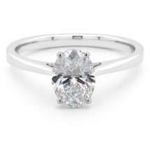 9ct Gold "Aura" 1.00ct Oval Lab Diamond Solitaire Ring