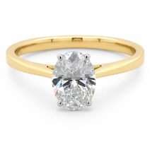 9ct Gold "Satori" 1.50ct Oval Lab Diamond Solitaire Ring