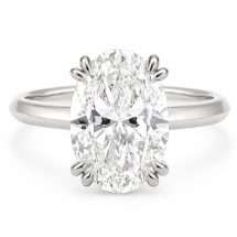 Platinum "Seraphic" 5.06ct Oval Lab Diamond Ring