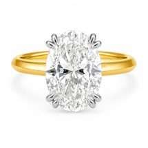 18ct Gold "Seraphic" 5.01ct Oval Lab Diamond Ring