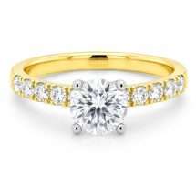 9ct Gold "Amore" 1.50ct Round Lab Diamond Solitaire Ring