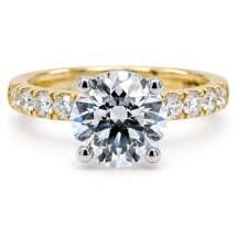 9ct Gold “Amore” 2.59ct Round Lab Diamond Solitaire Ring