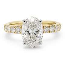 9ct Gold “Captivate” 2.56ct Oval Lab Diamond