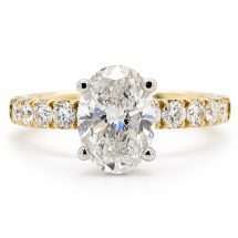 9ct Gold “Captivate” 2.00ct Oval Lab Diamond