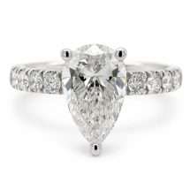 9ct Gold “Venus” 2.00ct Pear Lab Diamond Solitaire Ring
