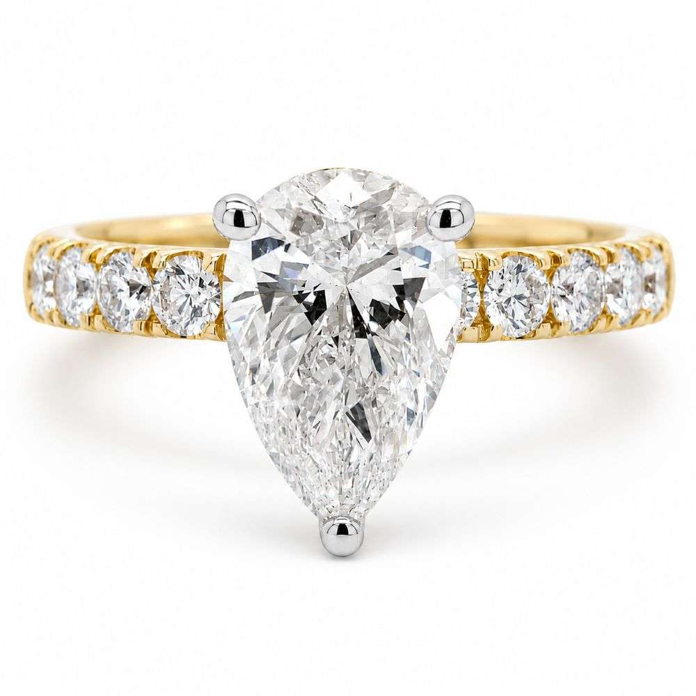R5340-1065LG-9Y-9ct-Yellow-Gold-2.00ct-Pear-Shape-Lab-Diamond-Shoulders-front-image
