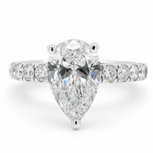 9ct Gold “Venus” 2.56ct Pear Lab Diamond Solitaire Ring