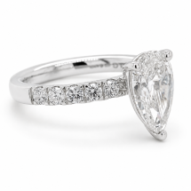 9ct Gold “Venus” 2.56ct Pear Lab Diamond Solitaire Ring