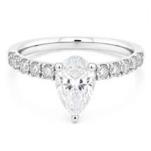 9ct Gold "Venus" 1.50ct Pear Lab Diamond Solitaire Ring