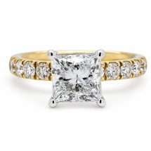 9ct Gold “Devine” 2.00ct Princess Lab Diamond Ring