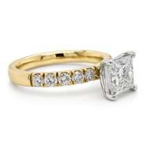9ct Gold “Devine” 2.00ct Princess Lab Diamond Ring