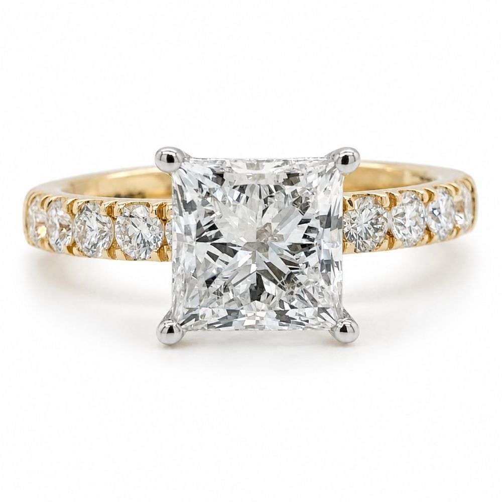 R5341-70LG-9Y-9ct-yellow-Gold-2.52ct-Princess-Cut-Lab-Diamond-Shoulders-Ring-front-image R5341-70LG-9Y-9ct-yellow-Gold-2.52ct-Princess-Cut-Lab-Diamond-Shoulders-Ring-front-image