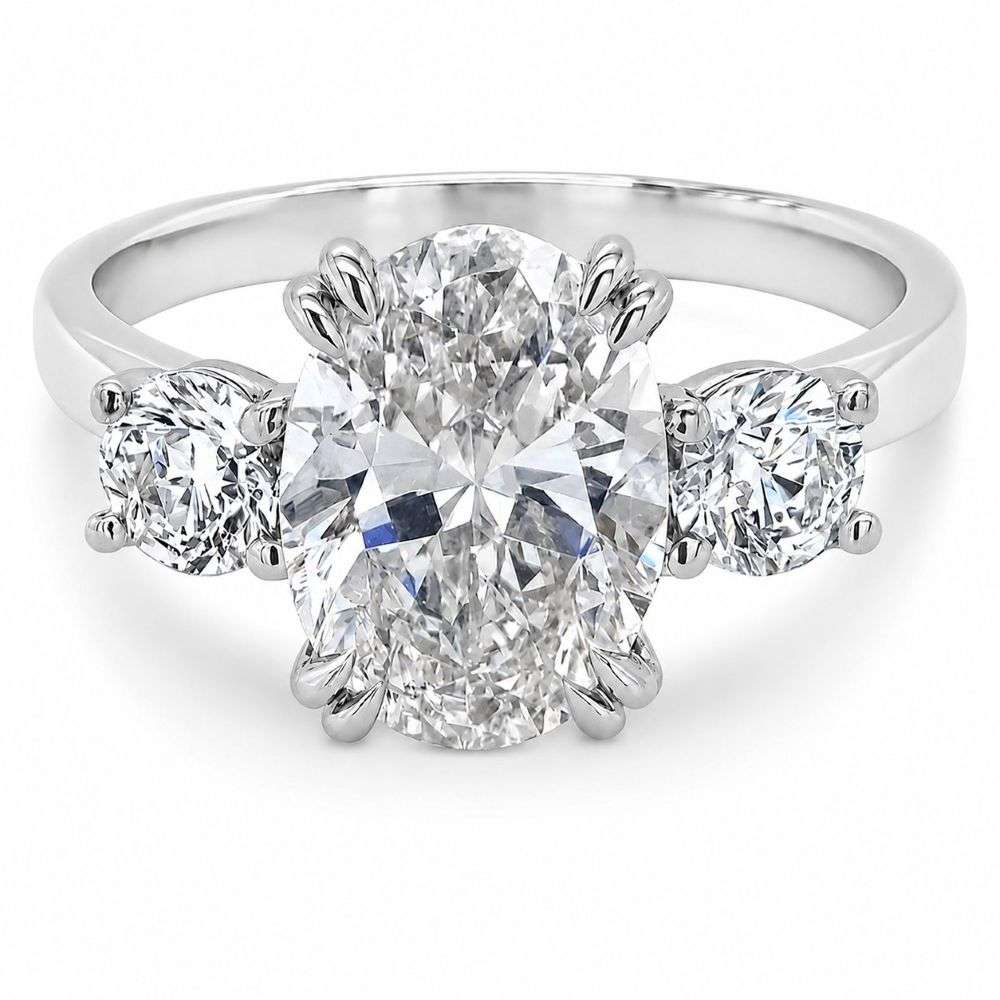 R5406-1072LGPT-Platinum-2.49ct-Lab-Diamond-Oval-Round-3-Stone-ring-front-image