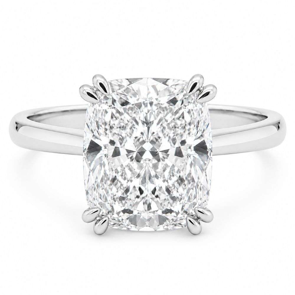 R5413-10880LGPT-Platinum-4.10ct-Radiant-Lab-Diamond-Solitaire-Ring-Front-Image R5413-10880LGPT-Platinum-4.10ct-Radiant-Lab-Diamond-Solitaire-Ring-Front-Image