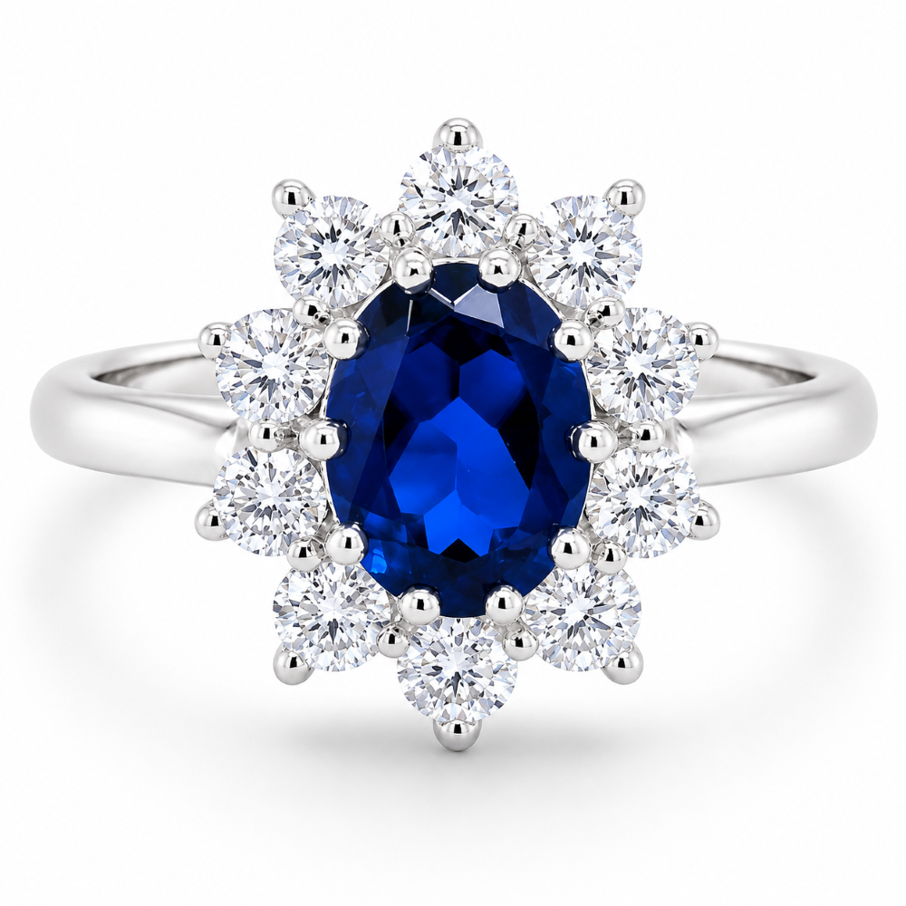 R663BS-PT-Platinum-lab-1.95ct-sapphire-75pts-diamond-cluster-ring-front-image