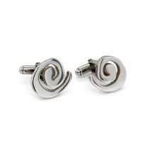 Newbridge Silver Plated Rose Swirl Cufflinks RC100
