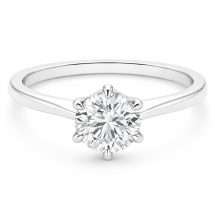 Platinum "Moonstruck" 0.70ct Brilliant Lab Diamond Ring