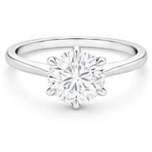 Platinum "Moonstruck" 1.01ct Brilliant Lab Diamond Ring