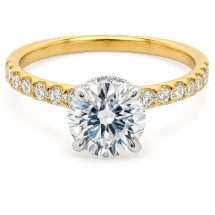 18ct Gold "Comet" 1.13ct Round Lab Diamond Ring