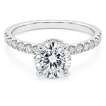 Platinum "Comet" 1.41ct Brilliant Cut Lab Diamond Ring