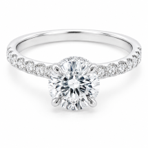 Platinum "Comet" 1.70ct Brilliant Cut Lab Diamond Ring