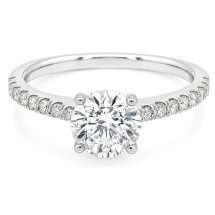 Platinum "Solace" 0.97ct Round Brilliant Lab Diamond Ring