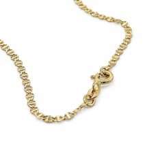 9ct Yellow Gold 2mm Mini Diamond Cut Rambo Bracelet