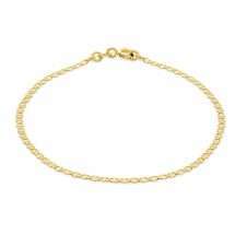 9ct Yellow Gold 2mm Mini Diamond Cut Rambo Bracelet