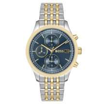 Boss Mens Stratus Gold And Steel Bracelet Watch 1514329