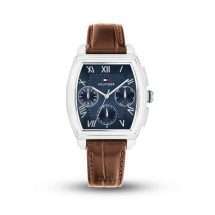 Tommy Hilfiger Mens Oxford Steel Leather Watch 1710760